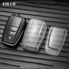 TPU Car Key Remote Case Cover Shell Fob For Toyota Prius Camry Corolla C-HR CHR RAV4 Prado 2018 2022 Key Protector Accessories
