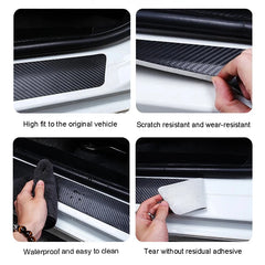 Car Door Sill Carbon Fiber Sticker Threshold Side Anti Scratch Waterproof Decal for Jeep Renegade Wrangler JL JK Gladiator Grand
