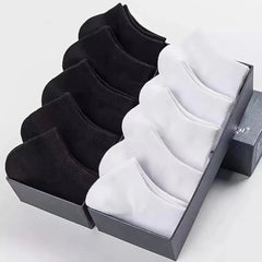10/12/20/40 Pairs Men Boat Socks Business Sport Sweat Absorption Mature Summer Autumn Solid Color Soft Non Pilling Ankle Socks