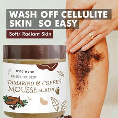 Coffee Body Scrub Exfoliating Lightening Skin Pore Cleansing Soften Sea Bath Salt Cream Moisturizing Anti Cellulite