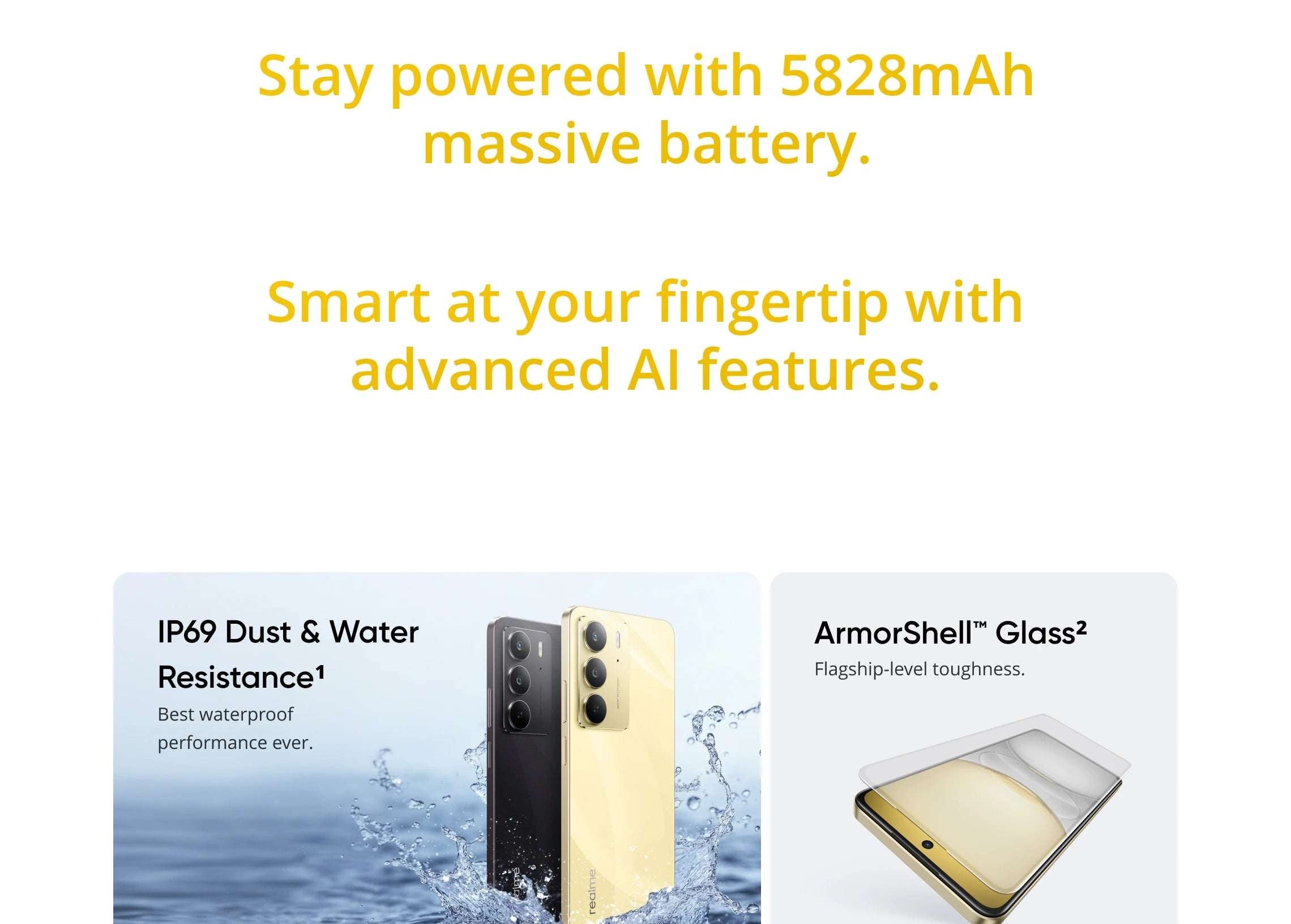 [World Premiere] realme C75 MediaTek Helio G92 Max Processor 6.72'' 90Hz Display IP69 5828mAh Battery 45W Charge 50MP AI Camera