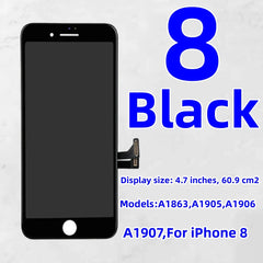 AAAAA++++ LCD Screen For iPhone 8 A1863 A1905 A1906 LCD Display With 3D Touch Screen Digitizer For iPhone 8 LCD Replacement