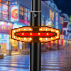 Turn Signal Rear Lamp USB Rechargable Waterproof E-Scooter Safety Warning Tail Light LED Turn Signal Light for M365 Pro 2 MI 4