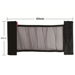 Car Trunk Elastic Mesh Fixed Straps Car Interior Organizer Extinguisher Storage Net Bag Seat Back Fixing Bag Auto Accessories