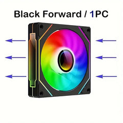 مروحة تبريد علبة PRISM IV PRO مقاس 120 مم، 5 فولت، 3 سنون ARGB، 12 فولت، 4 سنون PWM، لوحدة المعالجة المركزية والعلبة، سلسلة Infinity Mirror، 1650 دورة في الدقيقة، 65 قدم مكعب في الدقيقة