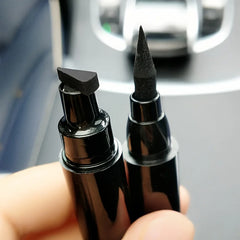 1 Pcs Black Wings Stamp Liquid Eyeliner, Easy Cat Eye Template Makeup Tool Anti-smudge, Vamp Wing, Lasting Waterproof Anti-sweat