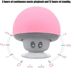 مكبر صوت XIKCU Bluetooth Mushroom مقاوم للماء يمكن استخدامه كحامل للهاتف المحمول مناسب للحفلات العائلية والحفلات الصغيرة