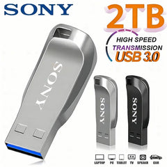 محرك أقراص USB 3.0 USB 2 تيرابايت من سوني، محرك أقراص SSD معدني عالي السرعة بسعة 1 تيرابايت و512 جيجابايت، محرك أقراص فلاش USB محمول من نوع U، ذاكرة فلاشية