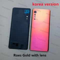 Back Glass G9 Replacement For LG Velvet G9 4G G910 5G G900 Battery Cover Rear Door Lid Panel Housing Case Camera Lens Sticker