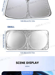 BLALION Car Windshield Sun Shade Blocks UV Ray Reflector Auto Window Sun Shade Visor Shield Cover Protector Foldable Parasol