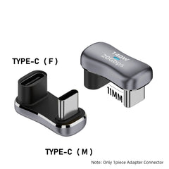 180 Degree Angle USB C Adapter Type C Male to Female 20Gbps PD 140W Fast Charging Converter Adapter for Steam Deck Accessories