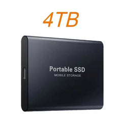 New Portable Hard Drive 1TB 2TB 4TB Solid Disk High Speed External Hard Disk USB3.1 Type-C Solid State Drive for PC/Phone/Loptop