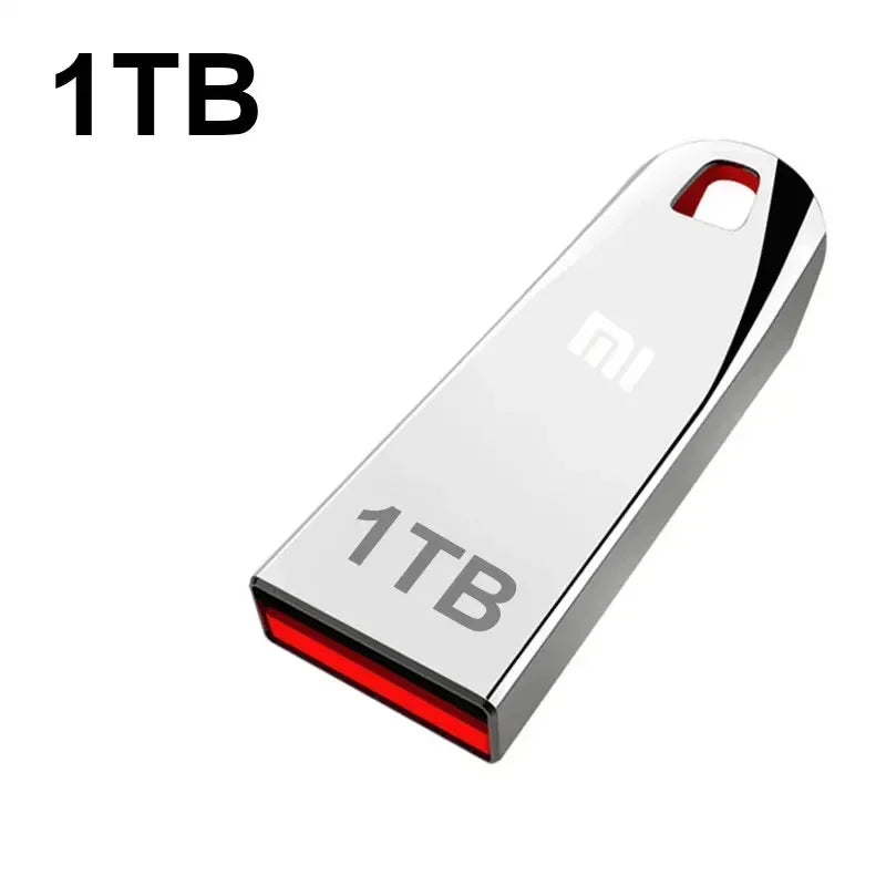 2TB Metal Usb 3.0 Flash Drives High Speed Pendrive 1TB 512GB Usb Drive Portable SSD Memoria Usb Flash Disk TYPE-C Adapter