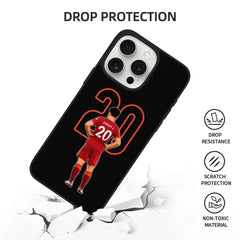Diogo Jota Soccer Football Phone Case For iPhone 15 Pro TPU Shockproof Phone Cover