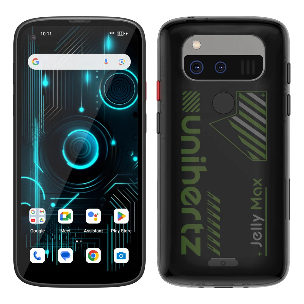 هاتف ذكي Unihertz Jelly Max 5G Mini يعمل بنظام Android 14 ومعالج Dimensity 7300 وذاكرة 12 جيجابايت وذاكرة 256 جيجابايت وكاميرا 100 ميجابكسل وبطارية 4000 مللي أمبير في الساعة وشاشة 5.05 بوصة