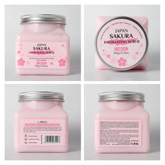 يمكن استخدام مقشر LAIKOU Sakura للوجه والجسم لتنظيف البشرة وترطيبها وتقشيرها وتفتيح لونها. العناية بالبشرة
