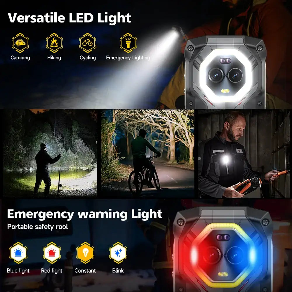 Ulefone Armor Mini 20 Pro 5G 4.7" Rugged Phone 64MP Night Camera Android 14 Smartphone 6200mAh 16GB+256GB Mobile phone LED