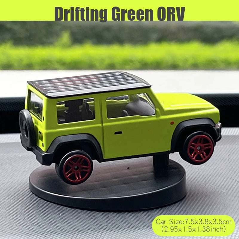 Drifting MPV Van Car Model Dashboard Ornaments Cool Fun Swing Moving Turning Interior Accessories Commercial Vehicle Decor Items