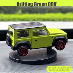 Drifting MPV Van Car Model Dashboard Ornaments Cool Fun Swing Moving Turning Interior Accessories Commercial Vehicle Decor Items