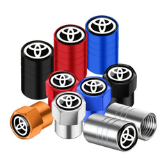 4Pcs/set Alloy Car Tire Valve Stem Air Caps Anti-theft Airtight Cover For Toyota Camry Yaris Hilux Prius Avensis Auris Corolla