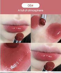 أحمر شفاه حريري لامع من Gege Bear Pump Lips Moisture Water Bomb مريح للغاية لامع غير لاصق في كوب مرطب للشفاه