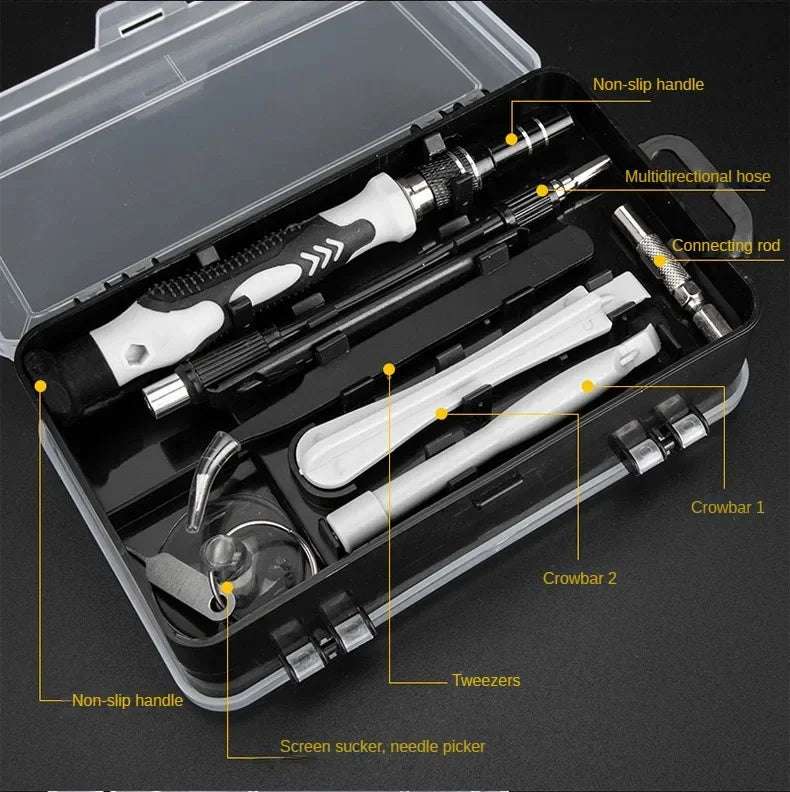 115 in 1 Multifunctional Precision Magnetic Screwdriver Set Computer PC Mobile Phone Equipment Repair Screwdrive Kit Hand Tools
