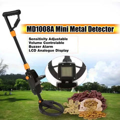 7.4 Inch Waterproof Kid Metal Detectors Gold Detector Lightweight Search Coil (24"-35") Adjustable Metal Detector for Junior