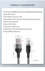 USB TYPE C Cable 5A Super Fast Charge Cable for Huawei 3m 5m 8m USB C Extension Cable for Samsung Xiaomi oppo oneplus Universal