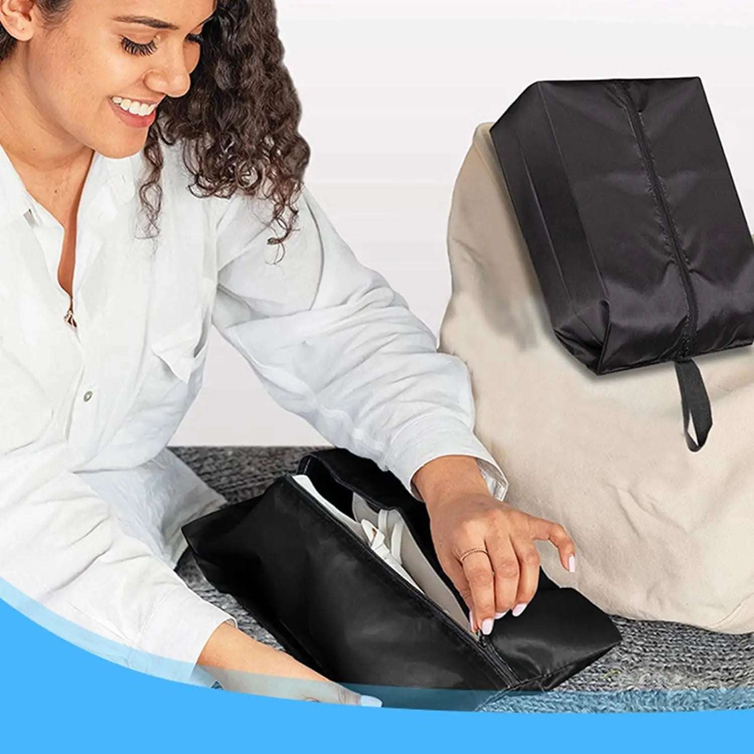 3Size Portable Waterproof Shoes Bag Multi-function Foldable Outdoor Travel Home Storage Bag Men Women Sneakers Organizers