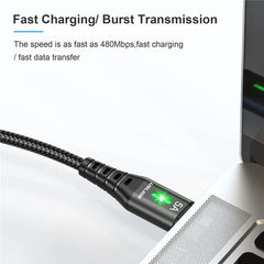 كابل USB صغير 5A من USLION كابل شحن سريع USB إلى Micro USB 2.0 سلك شحن Android لهاتف Samsung Galaxy S7 S6 Note
