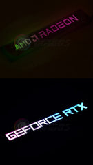 Graphics Card Side Panel RGB RTX AMD GeForce GPU Modify 5V 3Pin ARGB AURA SYNC PC Case DIY MOD