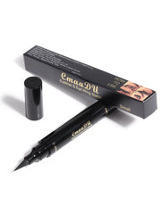 1 Pcs Black Wings Stamp Liquid Eyeliner, Easy Cat Eye Template Makeup Tool Anti-smudge, Vamp Wing, Lasting Waterproof Anti-sweat