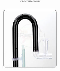 AQUAPRO بلاستيك مدخل تدفق مخرج مزيل زنبق ملحقات حوض السمك أنبوب خزان فلتر مياه الأسماك حوض السمك