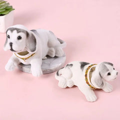 Car Ornaments Shaking Head Dog Doll Car Dashboard Toys Cute Nodding Puppy Auto Interior Accessories Auto Decor Kids Gift