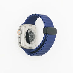 حزام سيليكون لساعة Apple Watch 49 مم 45 44 40 41 38 42 مم سوار مغناطيسي iWatch Ultra series 7 6 3 se 8 9 Ultra 2