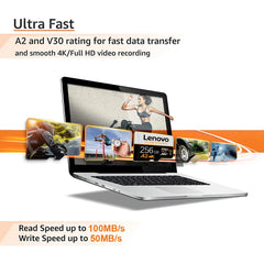 بطاقة ذاكرة لينوفو 2 تيرابايت 1 تيرابايت فئة 10 V60 A2 TF بطاقة 512 جيجابايت بطاقة Mini SD 128 جيجابايت بطاقة Micro TF SD عالية السرعة 256 جيجابايت لجهاز Nintendo Switch