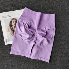 Summer Seamless Yoga Shorts High Waist Workout Shorts Women Sexy Booty Tummy Control Gym Leggings Breathable Running Shorts