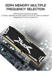 ذاكرة PUSKILL RAM DDR4 سعة 16 جيجابايت و8 جيجابايت و1.2 فولت وتردد 3200 ميجاهرتز و2666 ميجاهرتز وذاكرة تبريد UDIMM للكمبيوتر المكتبي