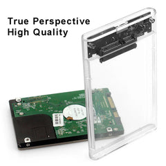 علبة محرك أقراص صلبة SATA SSD مقاس 2.5 بوصة بمنفذ USB 3.0 مع سرعة نقل 5 جيجابت في الثانية، وعلب أقراص صلبة خارجية متنقلة وكابل