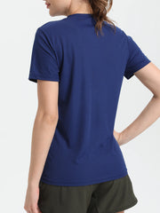 Women's Solid Color Ultralight Quick Dry Sport T-Shirt,Breathable Lightweight  ,Running Gym Compression Shirt