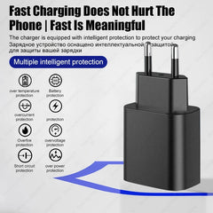 كابل USB PD 45W لهاتف Samsung Galaxy S24 S23 S22 S21 Ultra Plus A53 A54 5G كابل شحن سريع USB C تاريخ الشحن ملحقات الأسلاك