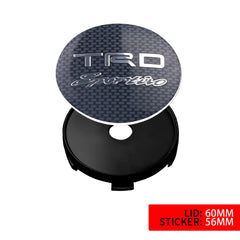 56/60mm Car Wheel Hub Center Cap Aluminum Metal Logo Stickers For Toyota Rav4 Corolla Camry Aqua Auris Cross Yaris TRD Prius GR