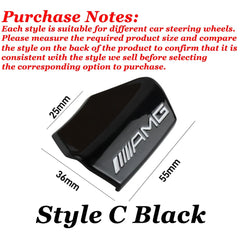 ABS Car Steering Wheel Emblem Sticker Interior Badge Decoration for Mercedes Benz W205 W168 W108 AMG W176 W204 W212 GLC CLA GLA