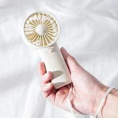 2024 Cute Mini Fan Portable Handheld Fan Lightweight Handy Fan Pocket Size Low Noise Small Electric Fan Student Gift Outdoor Fan