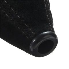 Car Gear Shift Collars Covers Red/Black/Yellow/Blue Suede PU Leather Gear Stick Shift Shifter Knob Cover Boot Gaiter