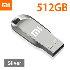 محرك أقراص فلاش شاومي 2 تيرابايت USB 3.0 صغير عالي السرعة معدني بندريف 1 تيرابايت 512 جيجابايت محرك أقراص محمول مقاوم للماء لتخزين الذاكرة U Disk