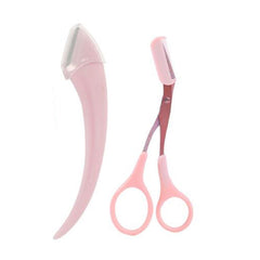 Karsyngirl 1/2/3Pcs Eyebrow Trimming Knife Eyebrow Face Razor For Women Eyebrow Scissors With Comb Brow Trimmer Scraper