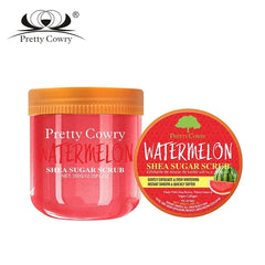 Watermelon Sugar Salt Scrub Natural watermelon extract and sugar-salt formula gently exfoliate and hydrate leaving skin glowing