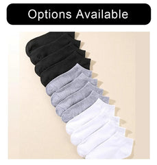 10/12/20/40 Pairs Men Boat Socks Business Sport Sweat Absorption Mature Summer Autumn Solid Color Soft Non Pilling Ankle Socks