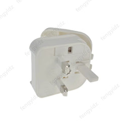 EU to UK plug adapter box type round two pins 4.0mm convert to 3 pins conversion electric power plug Shaver plug with fused 13A